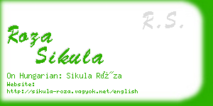 roza sikula business card